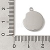 304 Stainless Steel Pendants STAS-B074-08P-08-3