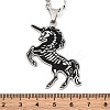 201 Stainless Steel Pendant Necklaces LS-NJEW-C066-13P-3