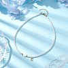 Brass Micro Pave Grade AAA Cubic Zirconia Letter Pendant Necklaces NJEW-JN04771-03-2