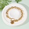 Golden 304 Stainless Steel Charm Bracelets LS-NJEW-K284-01G-A-1