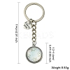 Alloy Glass Keychain KEYC-YW00068-01-3