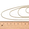 304 Stainless Steel Boston Link Chain Multi Layered Necklaces for Women NJEW-U025-01G-02-3