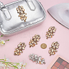 6Pcs Glass and Alloy DIY Clothing Accessories DIY-FG0008-13B-4