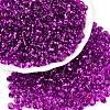 6/0 Baking Paint Transparent Fringe Glass Seed Beads X1-SEED-N006-06H-1