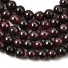 Natural Garnet Gemstone Bead Strands G-R263-4mm-3