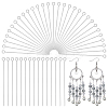 1000Pcs 304 Stainless Steel Eye Pins STAS-PH0007-06-1