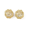 Brass Micro Pave Cubic Zirconia Beads KK-C093-08G-01-1
