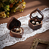 Heart Wood Ring Storage Boxes CON-WH0087-51-5