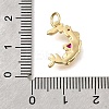 Brass Micro Pave Cubic Zirconia Pendants KK-U072-08G-3