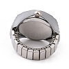 201 Stainless Steel Stretch Watchband Finger Ring Watches WACH-G018-03P-05-2