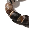 Natural Banded Agate(Dyed & Heated) Beads Strands G-H091-B01-01-3