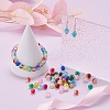 450Pcs 15 Colors Spray Painted Crackle Glass Beads CCG-YW0001-04-10
