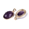 Natural Amethyst Pendants G-Q606-92G-06-2