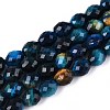 Natural Dyed Tiger Eye Beads Strands G-T142-87A-4