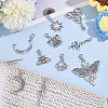 40Pcs 10 Styles Alloy Pendant Decoration HJEW-HY00058-4