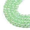 Electroplate Glass Beads Strands EGLA-B013-01A-AB02-3