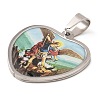 304 Stainless Steel Pendants STAS-H182-11C-P-2