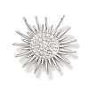 Brass Micro Pave Cubic Zirconia Pendants KK-H455-41P-1