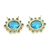 Brass Cubic Zirconia Pendants KK-G419-04G-04-1