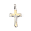 304 Stainless Steel Pendants STAS-G378-08GP-1