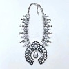 Alloy & Synthetic Turquoise Boho Flower Squash Bib Necklaces for Women FS-WGADD2A-02-2