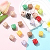 20Pcs Baking Paint Opaque Acrylic Beads OACR-YW0004-29-4
