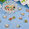 28Pcs 14 Styles Glass Rhinestone Pendants ALRI-TA0001-17-4