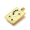 304 Stainless Steel Rhinestone Pendants STAS-M109-14G-3