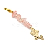 4Pcs Valentine's Day Alloy Enamel Rose Pendant Decorations HJEW-JM02858-5