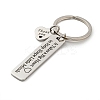 Teacher's Day Gift 201 Stainless Steel Word Thank You Keychains KEYC-E040-05P-01-2