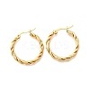 201 Stainless Steel Hoop Earrings LS-EJEW-Q026-09G-2