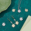 12Pcs 2 Colors 304 Stainless Steel Pendant Cabochon Settings For Enamel STAS-UN0028-82-3