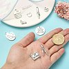 100Pcs 10 Styles Tibetan Style Alloy Pendants TIBEP-CJ0002-97-4