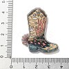 Wsetern Cowboy Theme Printed Acrylic Pendants OACR-H043-01K-3