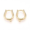 Brass Hoop Earring Finding KK-N261-57G-1