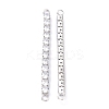 Brass Clear Round Cubic Zirconia Links Connectors ZIRC-G170-23B-P-2
