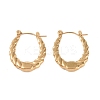 304 Stainless Steel Hoop Earrings EJEW-K278-19B-G-1