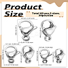 60Pcs 3 Style 304 Stainless Steel Lobster Claw Clasps STAS-LP0005-07-2