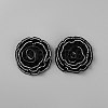 Flower Polyester Shoe Decoration AJEW-WH0348-632-1