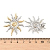 304 Stainless Steel Two Tone Stud Earrings EJEW-R031-01GP-4