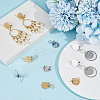 12Pcs 2 Colors 304 Stainless Steel Stud Earring Findings STAS-SP0001-89A-3
