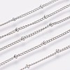 Tarnish Resistant 304 Stainless Steel Curb Chain Anklets LS-AJEW-P069-05P-2