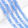 Electroplate Glass Beads Strands EGLA-A034-J4mm-B08-4