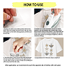 Star Crown Bees Glass Hotfix Rhinestone DIY-WH0303-288-4