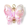 UV Plating Rainbow Iridescent Acrylic Connector Charms PALLOY-JF02521-02-2