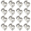 60Pcs Tibetan Style Alloy Footprint Pendants FIND-SC0007-43-1