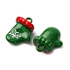 Christmas Themes Baking Paint Alloy Pendants LS-FIND-G097-02F-2