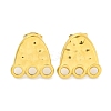 Ion Plating(IP) 304 Stainless Steel Footprint Stud Earrings EJEW-D281-10G-1