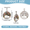 24Pcs 6 Styles Tibetan Styles Alloy Pendants PALLOY-HY00036-2