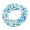 Electroplate Glass Beads Strands X-EGLA-S192-001A-B08-2